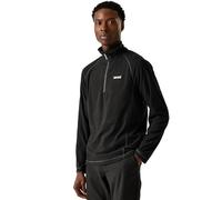 Regatta Men's Montes Lightweight Half Zip Fleece Midlayer Pullover - Perfect for Outdoors, Walking, Hiking & Camping Black
