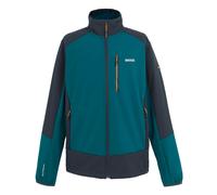 Regatta Mens Moutdale Soft Shell Jacket - Moroccan Blue/Navy - Moroccan Blue/Navy - S - 96% Polyester/4% Elastane