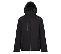 Regatta Mens Navigate Insulated Waterproof Jacket (Black/Seal Grey) - Size 4XL