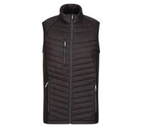 Regatta Mens Navigate Quilted Hybrid Gilet (Black/Seal Grey) - Size X-Large