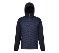 Regatta Men's Navigate Quilted Hybrid Jacket - Navy/Seal Grey - XS - Navy/Seal Grey - 100% Polyester