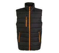 Regatta Mens Navigate Thermal Body Warmer (Black/Orange Pop) - Size Small