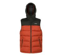 Regatta Mens Nevado Heavyweight Sleeveless Body Warmer - Red Ochre/Black - Red Ochre/Black - XL
