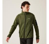 Regatta Mens Newhill Full Zip Breathable Marl Knit Warm Fleece Jacket