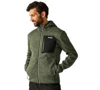 Regatta Hooded Newhill Full Zip Fleece: Oil Green: S Size: S, Colour: