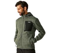 Regatta Hooded Newhill Full Zip Fleece: Oil Green: S Size: S, Colour: