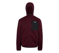 Regatta Mens Newhill Marl Full Zip Fleece Jacket - Dark Maroon - M - Dark Maroon - 100% Polyester
