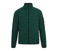 Regatta Mens Newhill Marl Full Zip Fleece Jacket - Mediterranean Green - 3XL - Mediterranean Green - 70% Polyester/30% Recycled Polyester