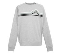 Regatta Mens Nithsdale Linear Mountain Crew Neck Sweatshirt - Grey Marl - Grey Marl - XXL - 80% Cotton/20% Polyester