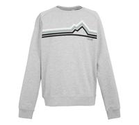Regatta Mens Nithsdale Linear Mountain Crew Neck Sweatshirt (Grey Marl) - Size Large