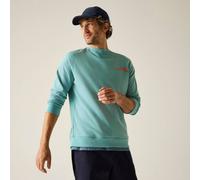 Regatta Men's Nithsdale Printed Crew Neck Sweatshirt in Mint | Size: 3XL Regatta Mint 3XL