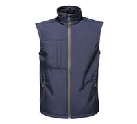 Regatta Mens Octagon II Printable Soft Shell Bodywarmer (Navy/Seal Grey) - Size 2XL