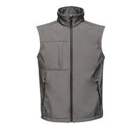 Regatta Mens Octagon II Printable Soft Shell Bodywarmer - Seal Grey/Black - 4XL - Seal Grey/Black - 96% Polyester/4% Elastane