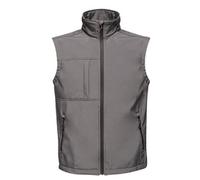Regatta Mens Octagon II Printable Soft Shell Bodywarmer (Seal Grey/Black) - Size Large