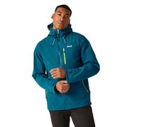 Regatta Mens Okara Full Zip Waterproof Breathable Jacket, Moroccan Blue(Piquant Green), S EU