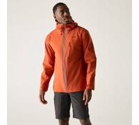 Regatta Men's Oklarna Hooded Waterproof Jacket in Burnt Orange | Size: Small Regatta Burnt Orange S