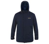 Regatta Men's Outdoor Classic Matt Hooded Waterproof Jacket - Navy/Navy - S - Navy/Navy - 100% Polyester