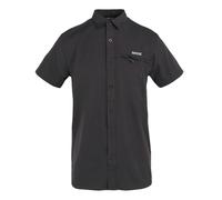 Regatta Mens Packaway Short-Sleeved Travel Shirt - Ash - XL - Ash - 96% Recycled Polyester/4% Elastane