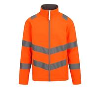 Regatta Mens Pro Contract Ablaze 2 Layer Hi-Vis Soft Shell Jacket (3XL) (Orange)