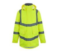 Regatta Mens Pro Contract Dover Hi-Vis ParkaS Yellow RG12377