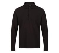 Regatta Mens Pro Long-Sleeved Polo Shirt (Black) - Size Large