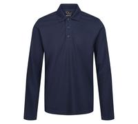 Regatta Mens Pro Long-Sleeved Polo Shirt (Navy) - Size Large