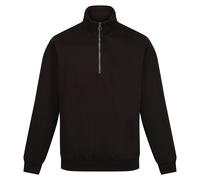 Regatta Mens Pro Quarter Zip Sweatshirt (Black) - Size Large