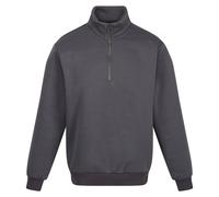 Regatta Mens Pro Quarter Zip Sweatshirt (Seal Grey) - Size Large