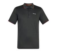 Regatta Mens Remex II Jersey Polo Shirt - Ash/Rusty Orange - 3XL - Ash/Rusty Orange - 100% Polyester