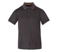 Regatta Mens Remex II Polo Shirt (Ash/Fox Solid) - Black - Size Small