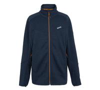 Regatta Mens Rivake Full Zip Fleece Jacket - Navy/Fox - XXL - Navy/Fox - 100% Polyester