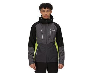Regatta Mens Sacramento VIII Waterproof Jacket (L) (Black/Dark Grey)