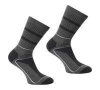 Regatta Mens Samaris 3 Season Socks (Pack of 2) (9 UK-12 UK) (Granite/Light Steel)