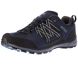 Regatta Men's Samaris II Low' Waterproof Breathable Lightweight Hardwearing Carbon Outsole Rubber Toe Walking Shoes, Navy/Nautical Blue 9.5 UK