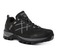 Regatta Mens Samaris III Low Walking Shoes with Performance Threads & Shock Absorbing Heel, Waterproof & Breathable - Perfect for Outdoors, Hikin, Climbing & Mountaineering Black