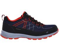 Regatta Mens Samaris II Lite Low Waterproof Walking Shoes (Moonlight Denim / Orange) Moonlight Denim / Orange