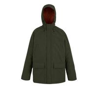 Regatta Mens Savon Insulated Waterproof Jacket - Dark Khaki/Potters Clay - S - Dark Khaki/Potters Clay - 100% Polyester