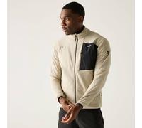 Regatta Men's Scaris Full Zip Marl Fleece in Cream | Size: Medium Regatta Cream M