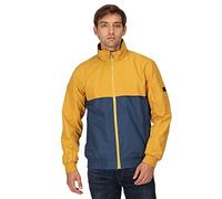 Regatta Mens Shorebay Colour Block Waterproof Jacket (L) (Gold Straw/Dark Denim)