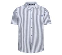 Regatta Mens Shorebay II Stripe Short-Sleeved Shirt (Coronet Blue/White) material_Synthetic - Size X-Large