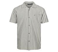 (S, Fauna/Antique White) Regatta Mens Shorebay II Stripe Short-Sleeved Shirt