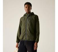 Regatta Men's Shorebay Marl Lightweight Hooded Waterproof Jacket in Dark Olive | Size: Large Regatta Dark Olive L