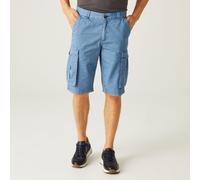 'Shorebay' Vintage Look Cargo Shorts Regatta Mid Blue 30R