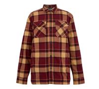 Regatta Mens Spennith Checked Shirt Jacket - Dark Maroon/Light Vanilla - L - Dark Maroon/Light Vanilla