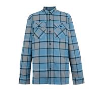 Regatta Mens Spennith Checked Shirt Jacket - Grey/Blue - 3XL - Grey/Blue - 100% Mixed