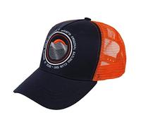 Regatta Mens Tassian Sunset Trucker Cap (One Size) (Navy/Magma Orange)