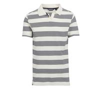 Regatta Mens Tempete Stripe Polo Shirt - Antique White/Navy - Antique White/Navy - XXL
