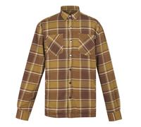 Regatta Mens Thamos Checked Long-Sleeved Shirt (Cumin/Bourbon) - Brown - Size Large
