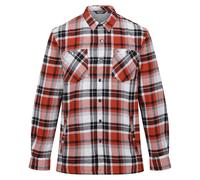 Regatta Mens Thamos Checked Long-Sleeved Shirt - Burnt Henna/Storm Grey - Burnt Henna/Storm Grey - XXL