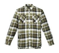 Regatta Mens Thamos Checked Long-Sleeved Shirt - Dark Khaki Check - Dark Khaki Check - 3XL